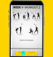 Load image into Gallery viewer, 1 Kettlebell- 4 Day A Week Workout