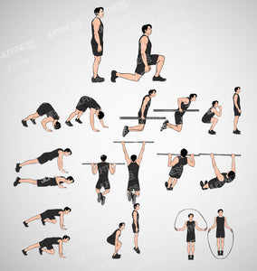 Fitness Illustrations Template Bundle- (Male) Version 1