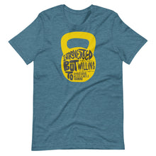 Load image into Gallery viewer, Ketttlebell T-Shirt- &quot;Introverted But Willing to Discuss Kettlebell Training&quot;